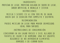 PROTEÍNA VAINILLA (CON ESTEVIA)X 1 KILO
