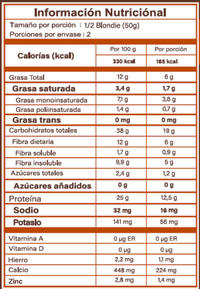 BLONDIE CHOCOLATE BLANCO CON PROTEÍNA CAJAX10
