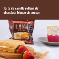 Blondie Chocolate Blanco con Proteína Caja x 10 en una preparación