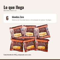 Qué incluye Blondies con Proteína Pack x 6