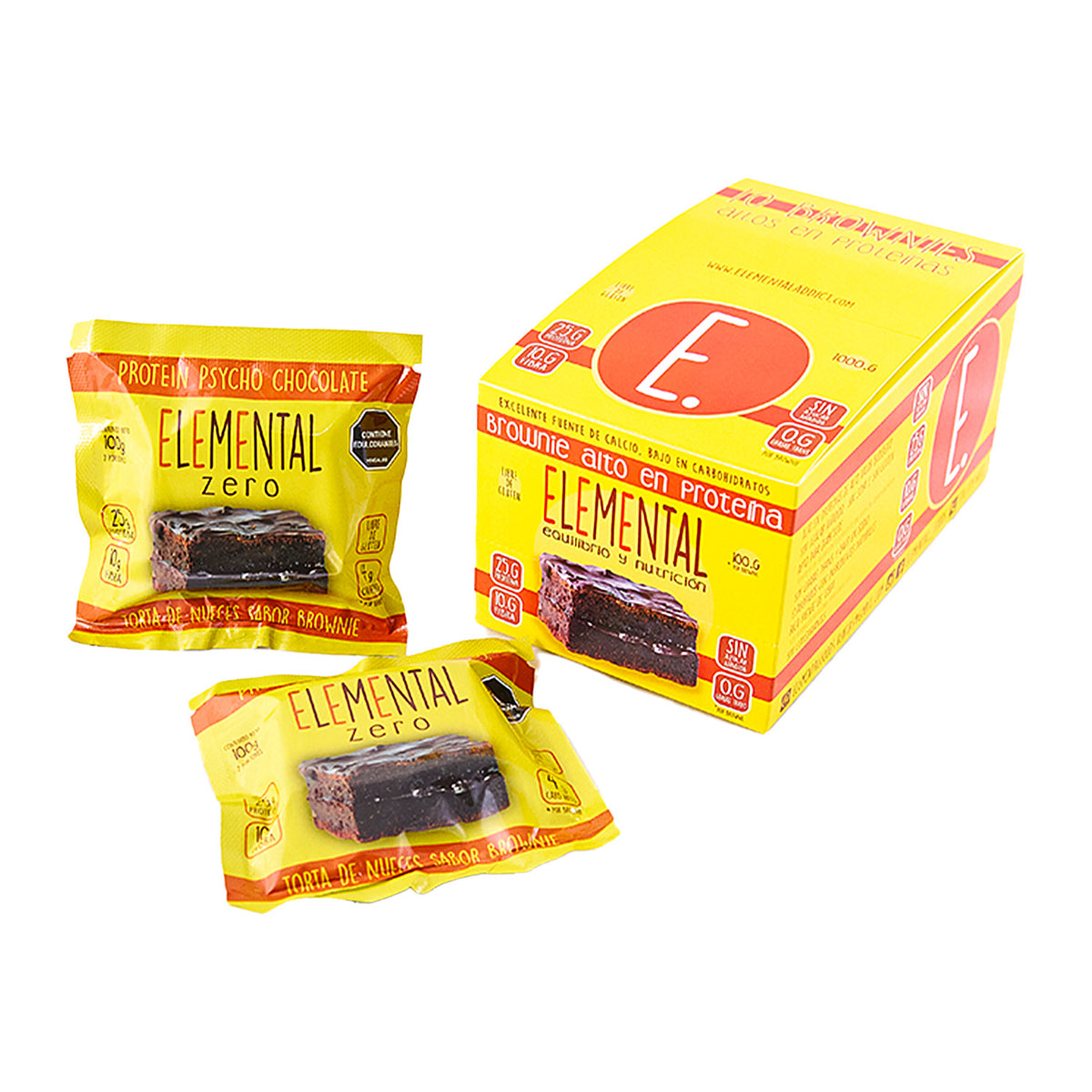 Brownie Chocolate con Proteína Caja x 10