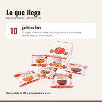Qué incluye Caja Surtida de Galletas con Proteína x 10