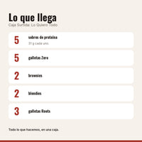 Qué incluye Caja Surtida: Lo Quiero Todo
