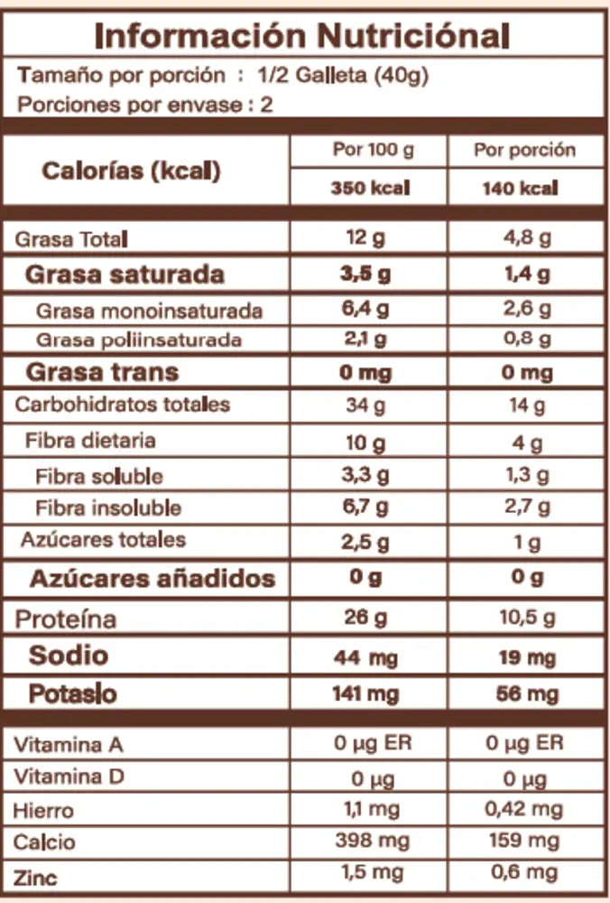 GALLETA CHOCOLATE CON PROTEÍNA CAJAX10