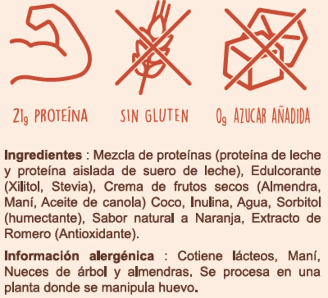 GALLETA COCONUT - ORANGE CON PROTEÍNA CAJAX10
