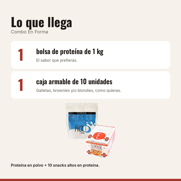 Qué incluye Combo En Forma