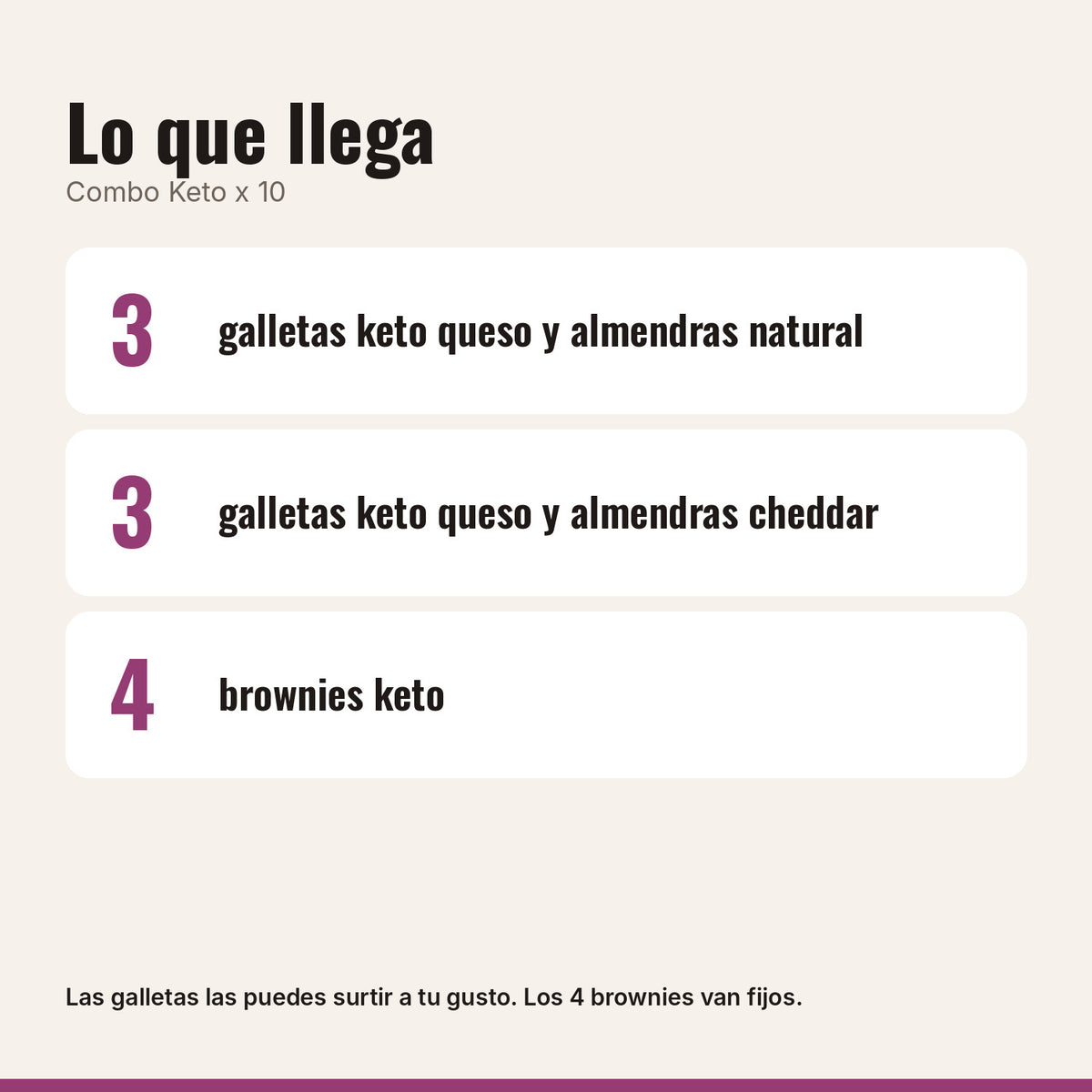 Qué incluye Combo Keto x 10