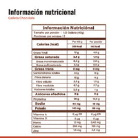 Tabla nutricional de Galleta Chocolate con Proteína Caja x 10