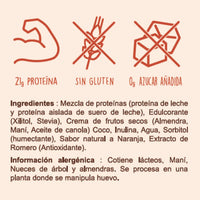 Ingredientes e información alergénica de Galleta Coco-Naranja con Proteína Caja x 10