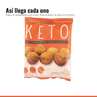 Empaque individual de Galleta Keto Queso y Almendras Cheddar x 8