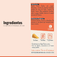 Ingredientes e información alergénica de Galleta Keto Queso y Almendras Cheddar x 8