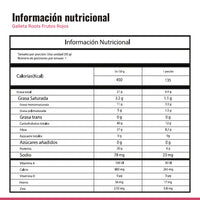 Tabla nutricional de Galleta Vegana Roots Frutos Rojos x 12