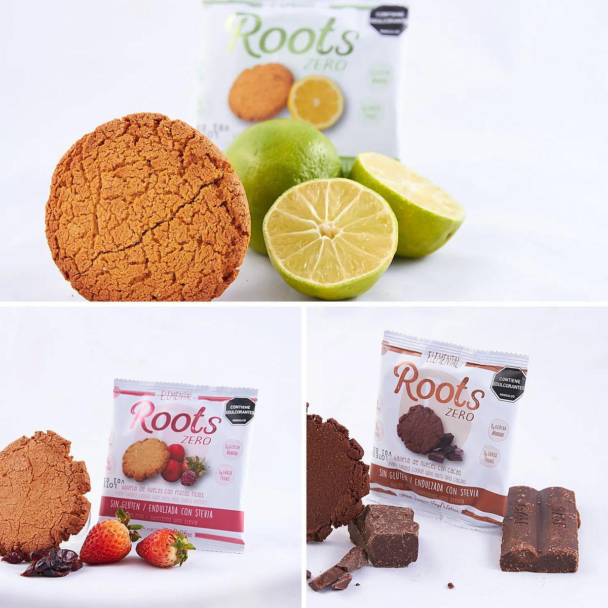 Galletas Veganas Roots Surtidas x 12 en una preparación