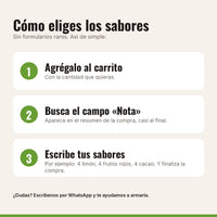 Cómo elegir los sabores de Galletas Veganas Roots Surtidas x 12 con el campo Nota