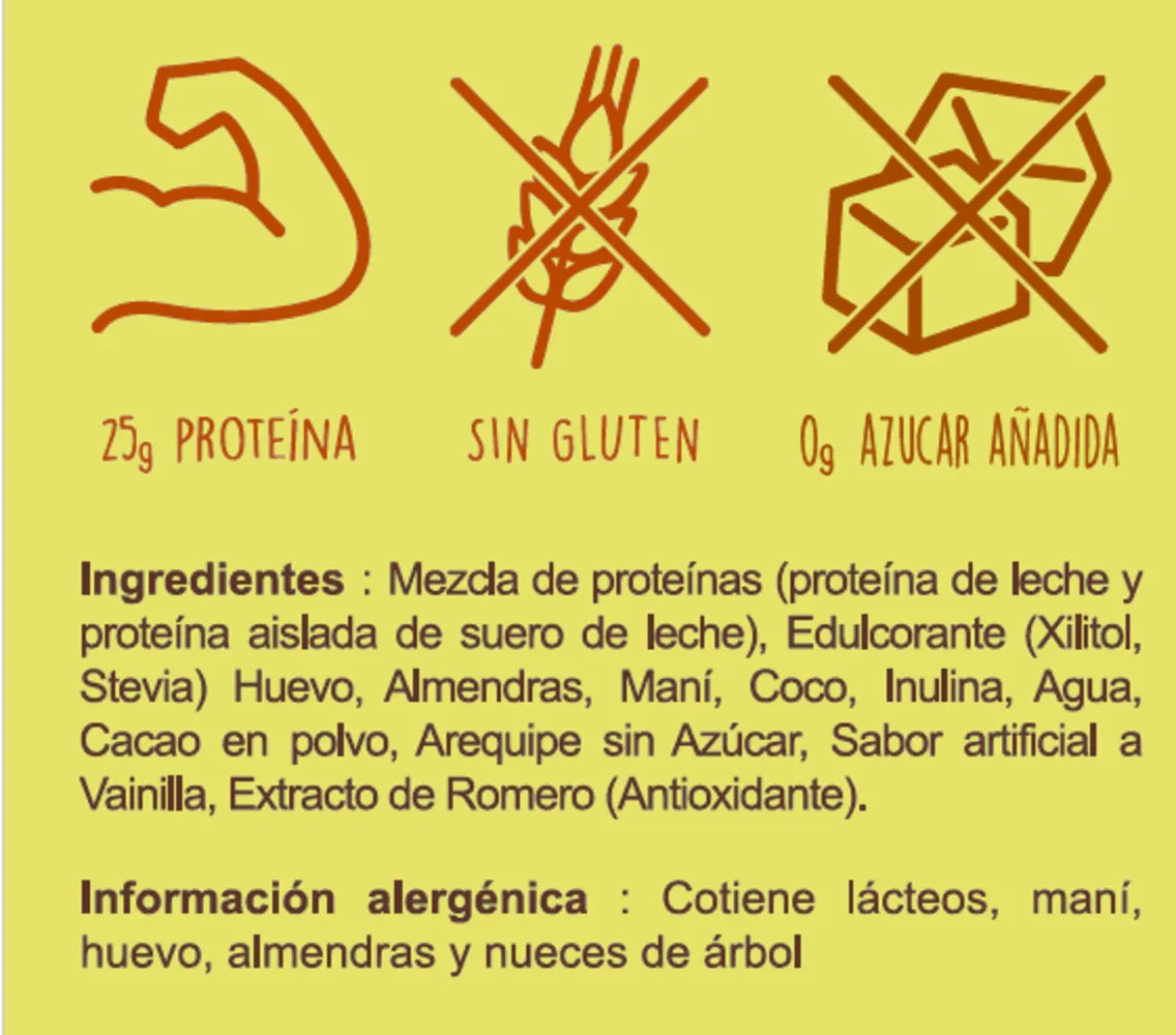 BROWNIE DE CARAMELO CON PROTEÍNA CAJAX10
