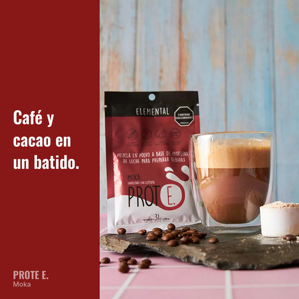 Preparación con proteína Elemental sabor moka